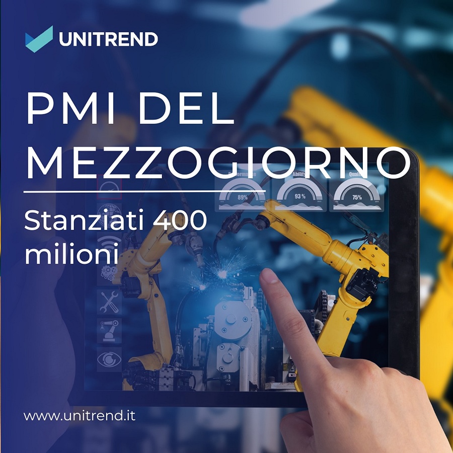 PMI DEL MEZZOGIORNO, STANZIATI 400 MILIONI